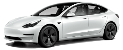 Tesla Model 3 in Pearl White