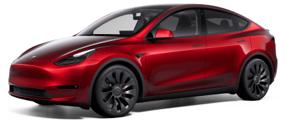 Tesla Model Y Performance in Ultra Red